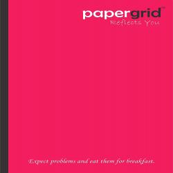PAPERGRID NOTEBOOKS UNRULED 136 PAGES (29.7 x 21 cm)